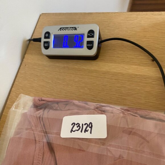 J Jill Top Womens Extra Large Blush Pink Slub Knit 3/4 Sleeve Pleat Lace Stretch - Picture 10 of 10